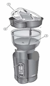 Page A Diagram and Parts List for IDS77  Mr Coffee Coffee Grinder